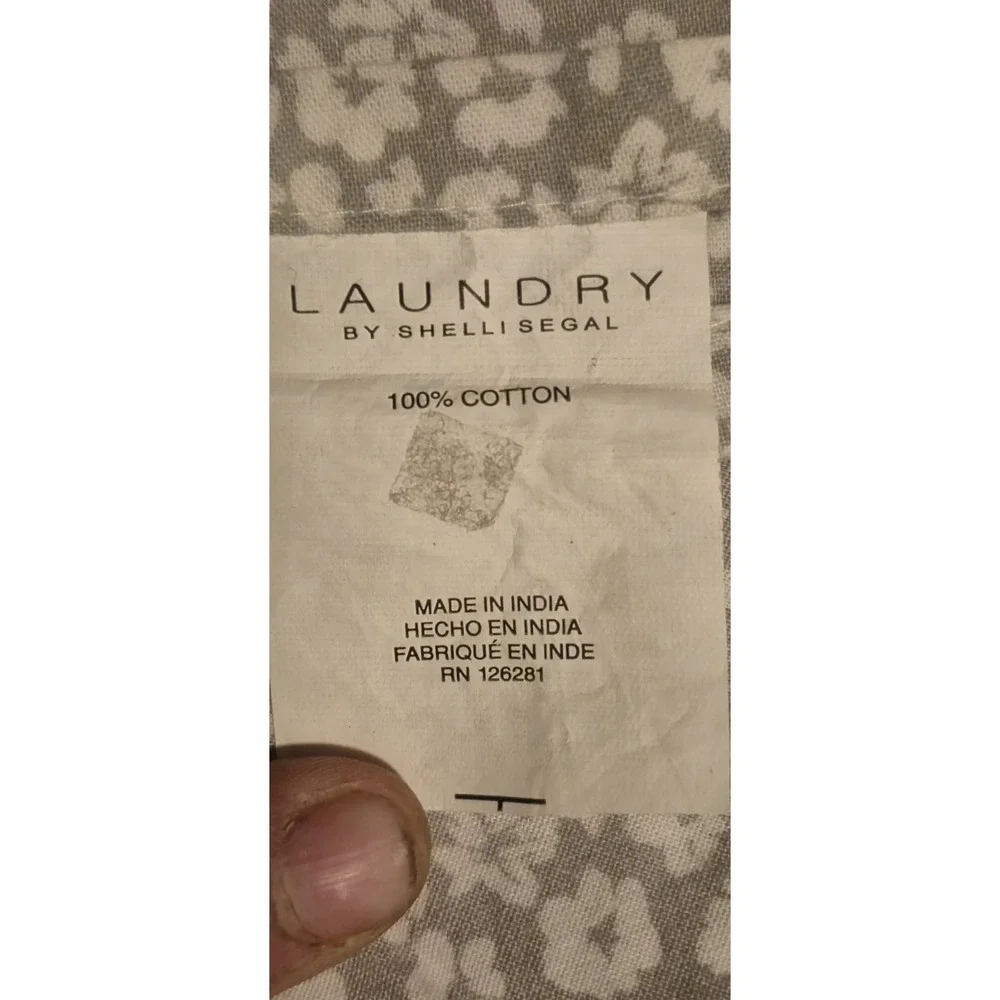 Laundry by Shelli Segal Floral Cotton Coverlet  Full/Queen 96x82.5